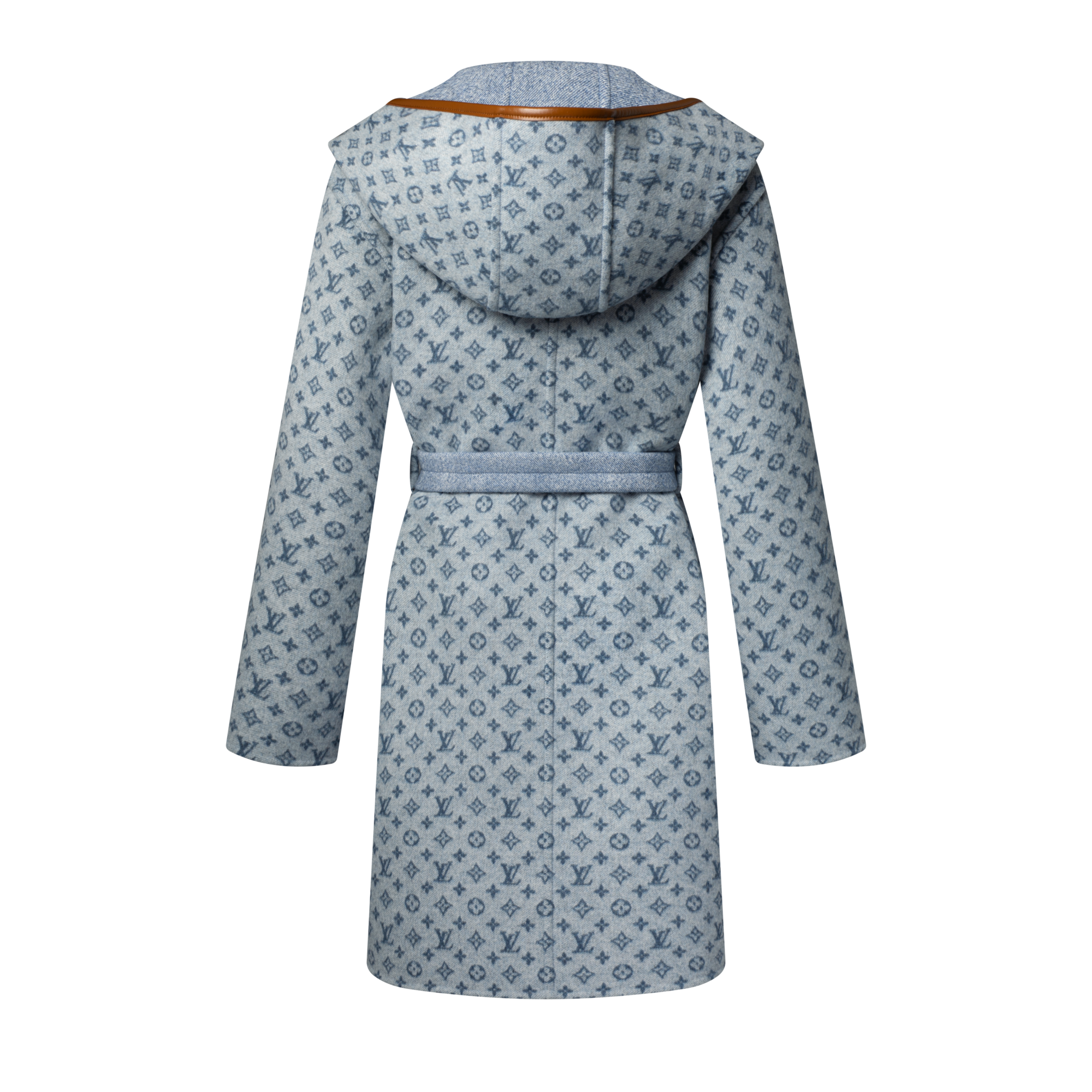 Women - Reversible Signature Hooded Wrap Coat  Women Ready-to-Wear Coats and Jackets | LOUIS VUITTON (Product zoom)