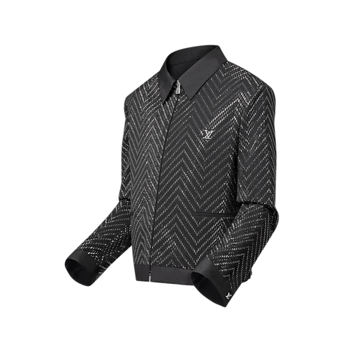 Men - Rhinestone Evening Blouson Men Ready-to-Wear Outerwear and Coats | LOUIS VUITTON (Product zoom)