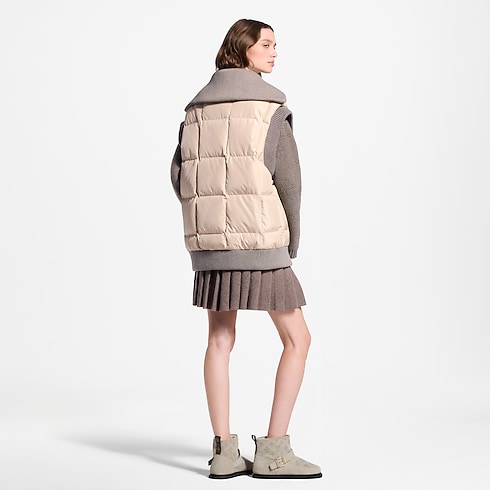 Women - Ribbed Hem Quilted Gilet Women Ready-to-Wear Coats and Jackets | LOUIS VUITTON (Product zoom)