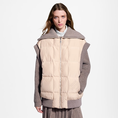 Women - Ribbed Hem Quilted Gilet Women Ready-to-Wear Coats and Jackets | LOUIS VUITTON (Product zoom)