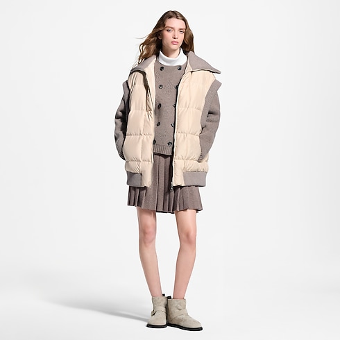 Women - Ribbed Hem Quilted Gilet Women Ready-to-Wear Coats and Jackets | LOUIS VUITTON (Product zoom)