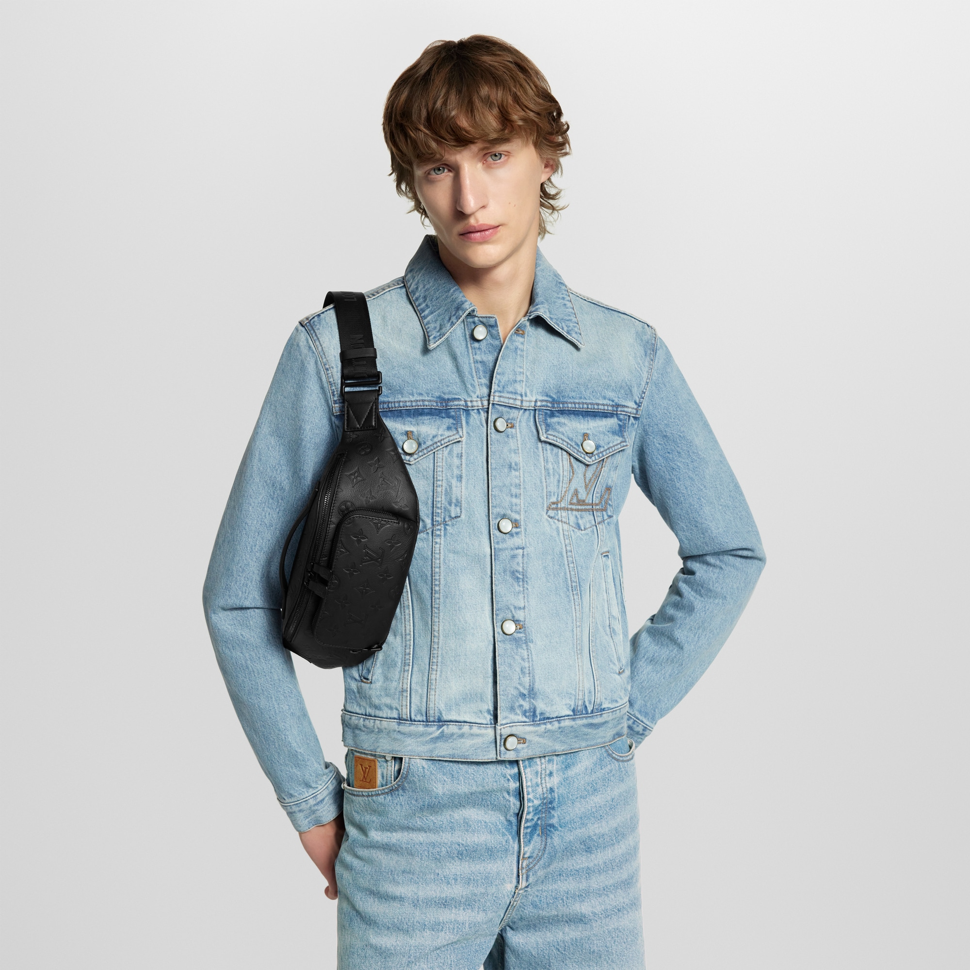 Men - Rush Bumbag Monogram Shadow Leather Men Bags All Collections | LOUIS VUITTON (Product zoom)