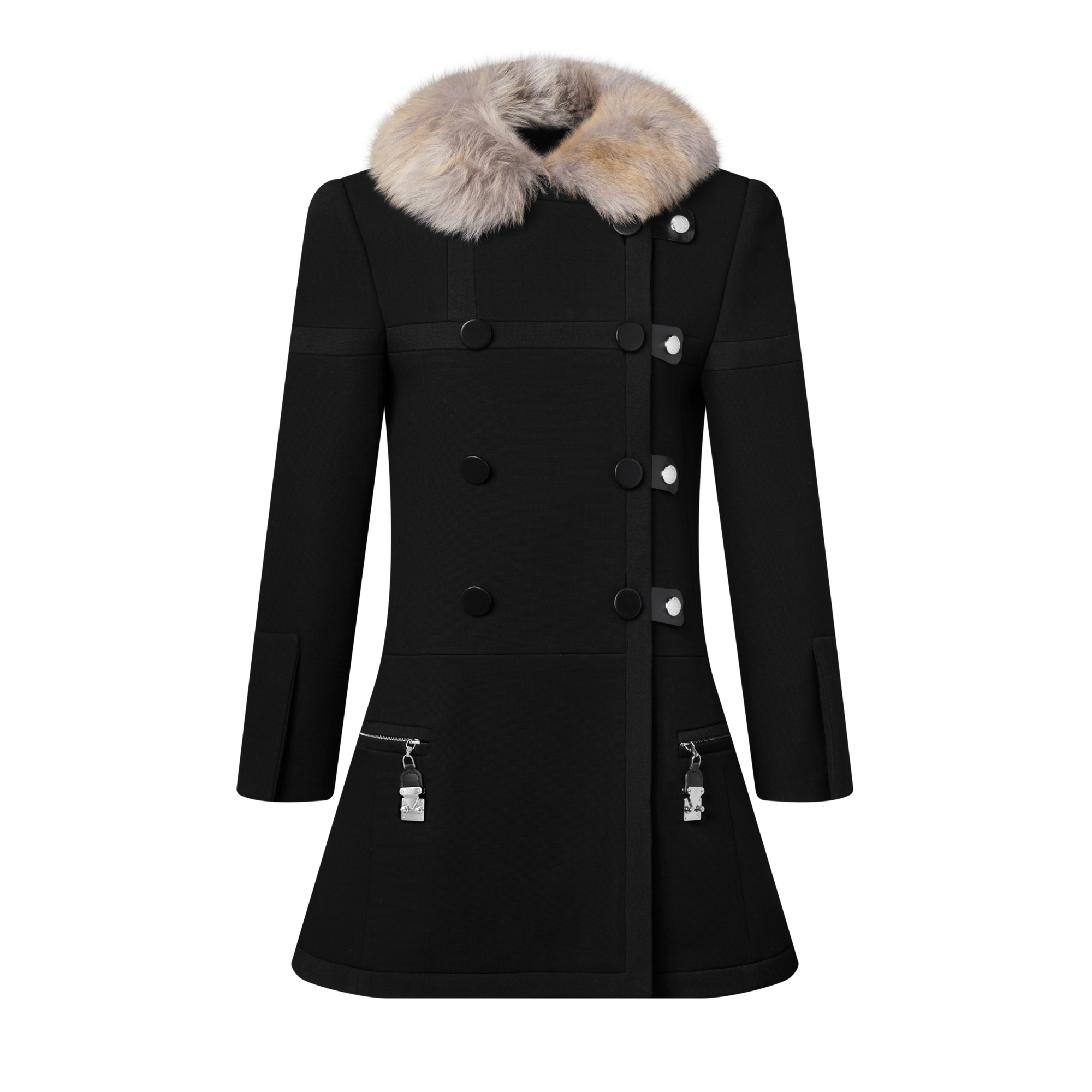 Women - S-Lock Pocket Coat  Women Ready-to-Wear Coats and Jackets | LOUIS VUITTON (Product zoom)