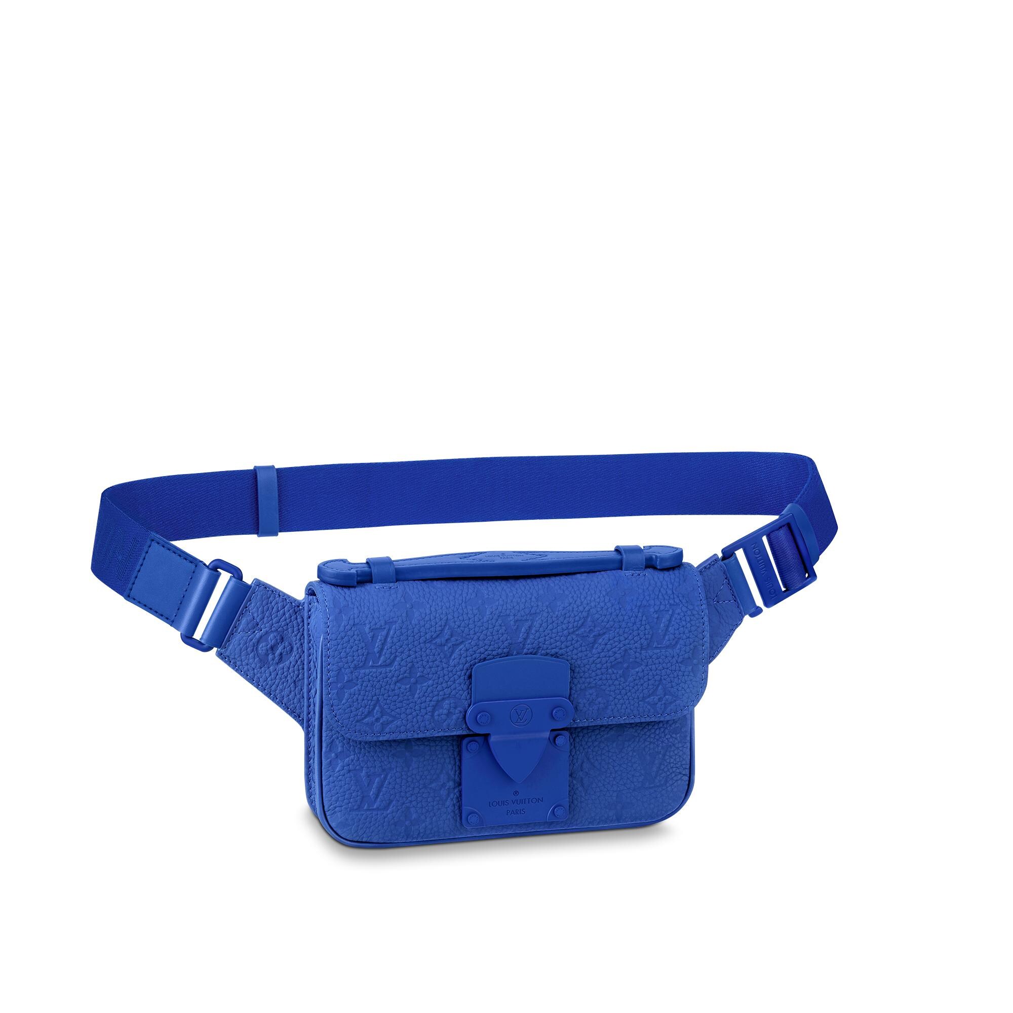 blue sling bag