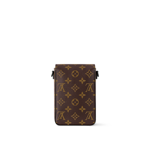 Men - S-Lock Vertical Wearable Wallet Monogram Macassar Canvas Men Bags All Collections | LOUIS VUITTON (Product zoom)