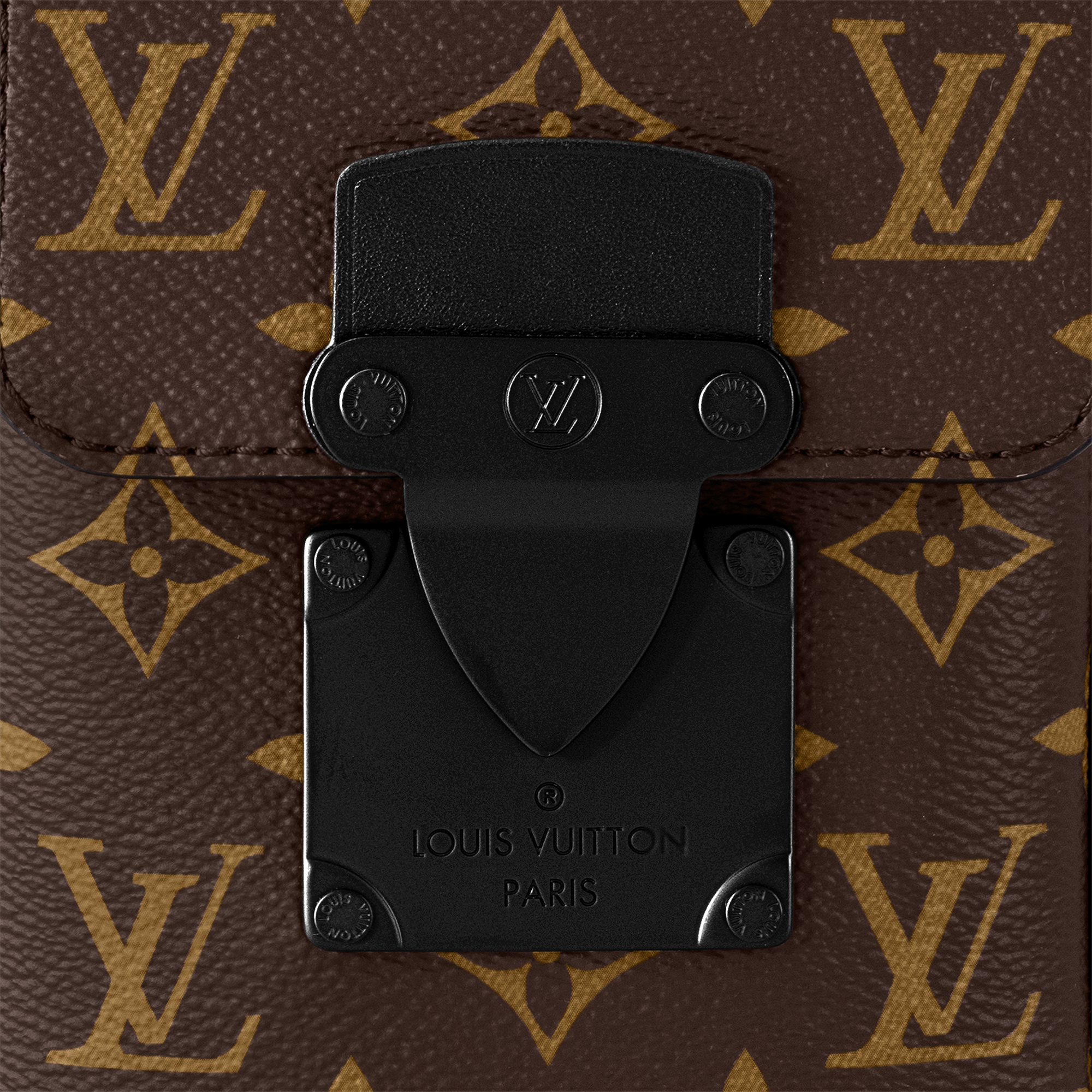 Men - S-Lock Vertical Wearable Wallet Monogram Macassar Canvas Men Bags All Collections | LOUIS VUITTON (Product zoom)