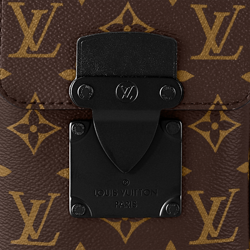 Men - S-Lock Vertical Wearable Wallet Monogram Macassar Canvas Men Bags All Collections | LOUIS VUITTON (Product zoom)