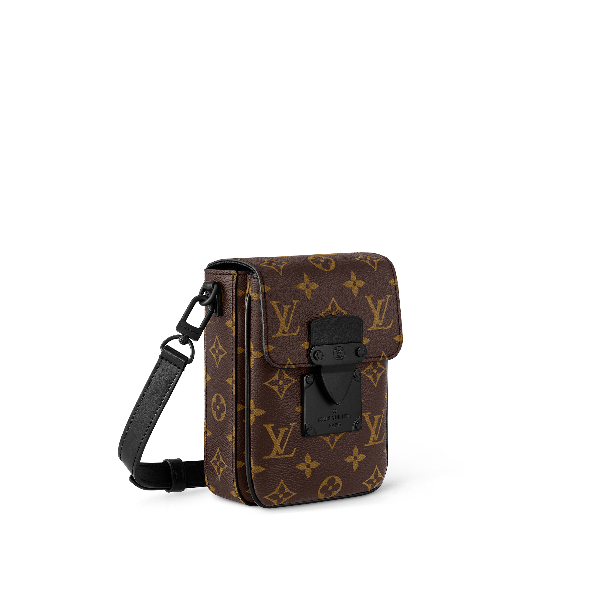 Men - S-Lock Vertical Wearable Wallet Monogram Macassar Canvas Men Bags All Collections | LOUIS VUITTON (Product zoom)