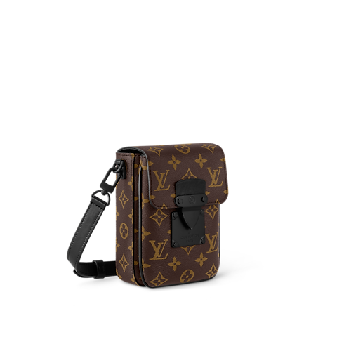 Men - S-Lock Vertical Wearable Wallet Monogram Macassar Canvas Men Bags All Collections | LOUIS VUITTON (Product zoom)