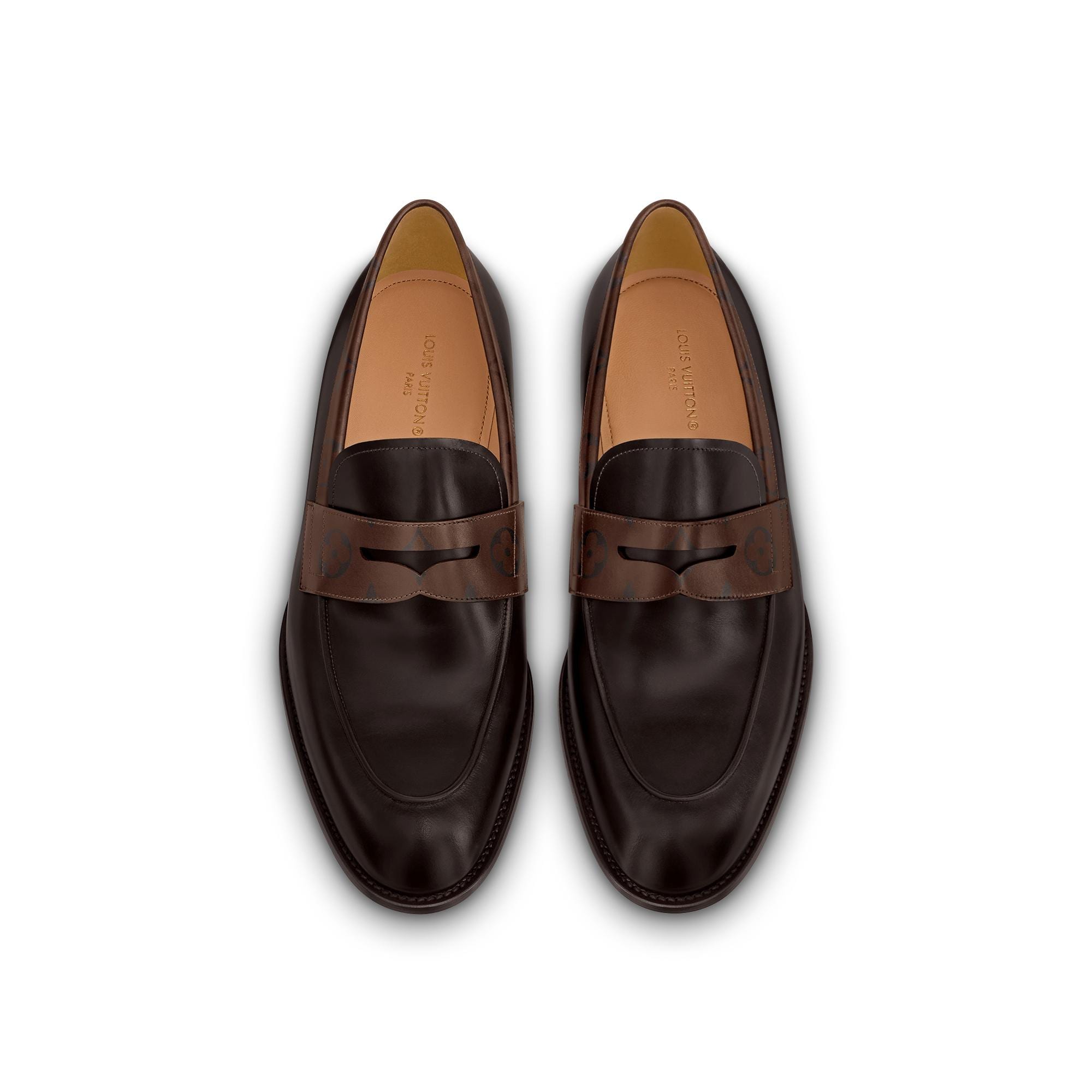 louis vuitton loafers men brown