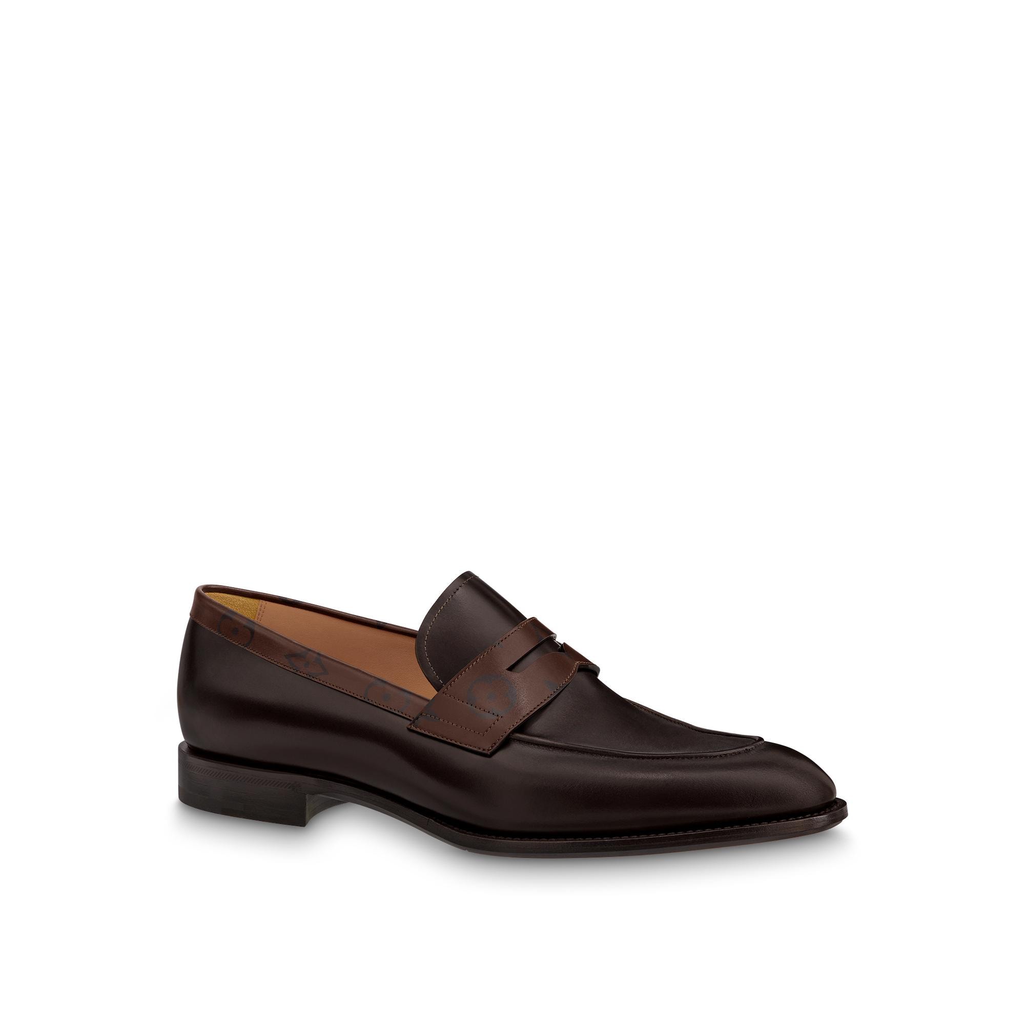 louis vuitton mens black loafers