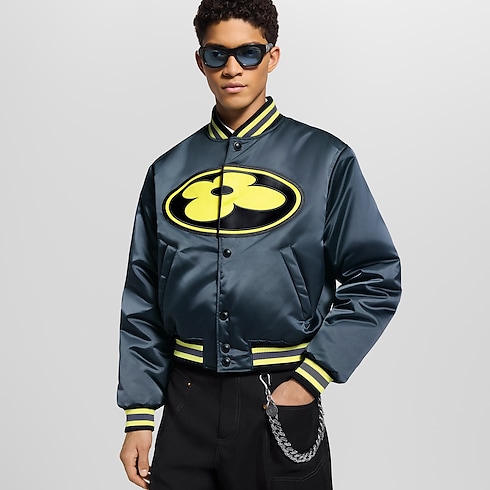 Men - Satin Baseball Blouson Men Ready-to-Wear Outerwear and Coats | LOUIS VUITTON (Product zoom)