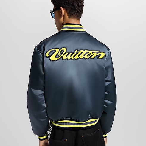 Men - Satin Baseball Blouson Men Ready-to-Wear Outerwear and Coats | LOUIS VUITTON (Product zoom)