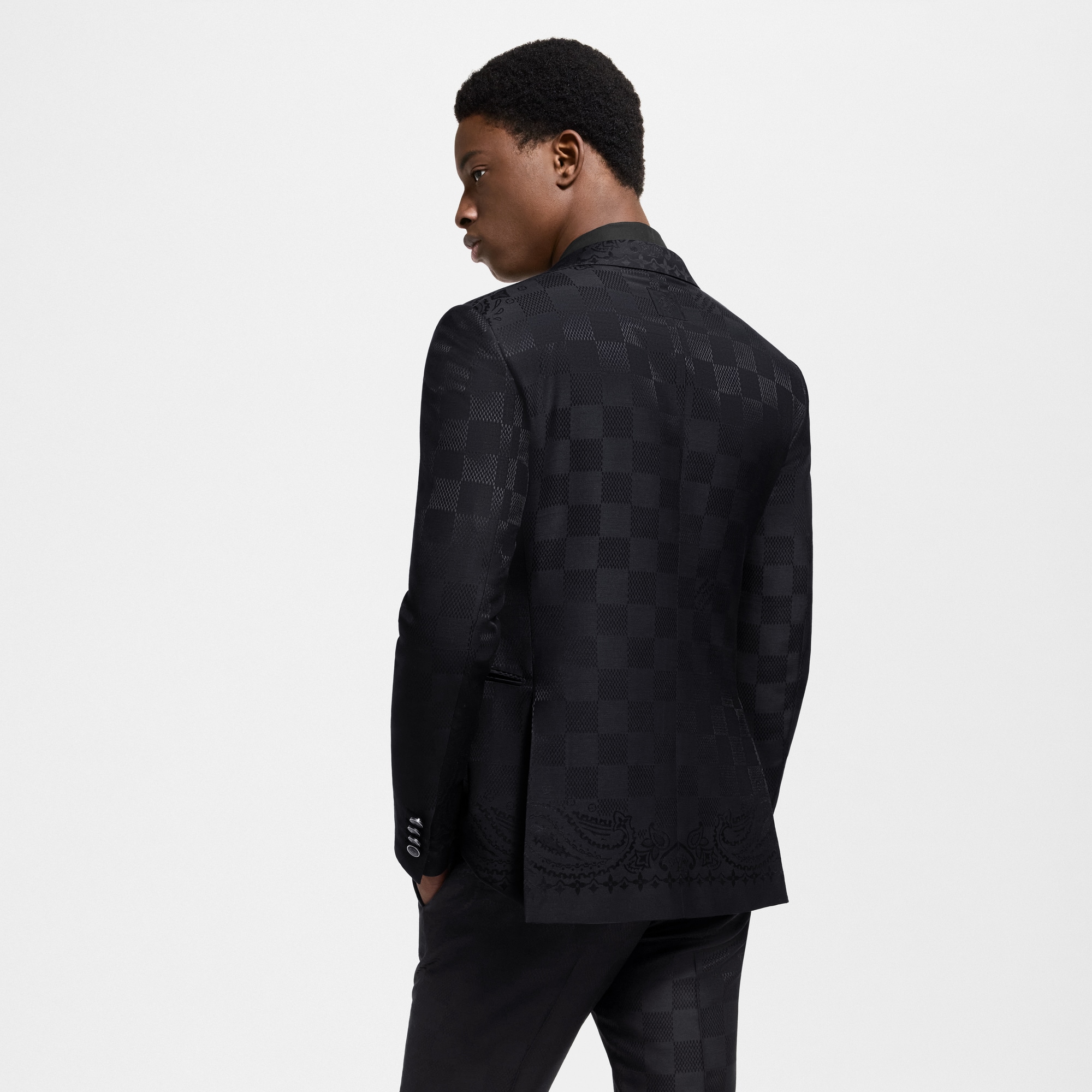Men - Satin Pont Neuf Single-Breasted Evening Jacket  Men Ready-to-Wear Blazers and Jackets | LOUIS VUITTON (Product zoom)