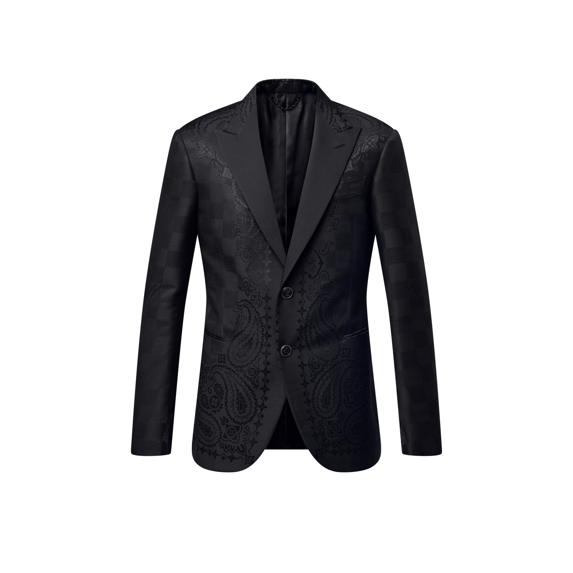 Men - Satin Pont Neuf Single-Breasted Evening Jacket  Men Ready-to-Wear Blazers and Jackets | LOUIS VUITTON (Product zoom)