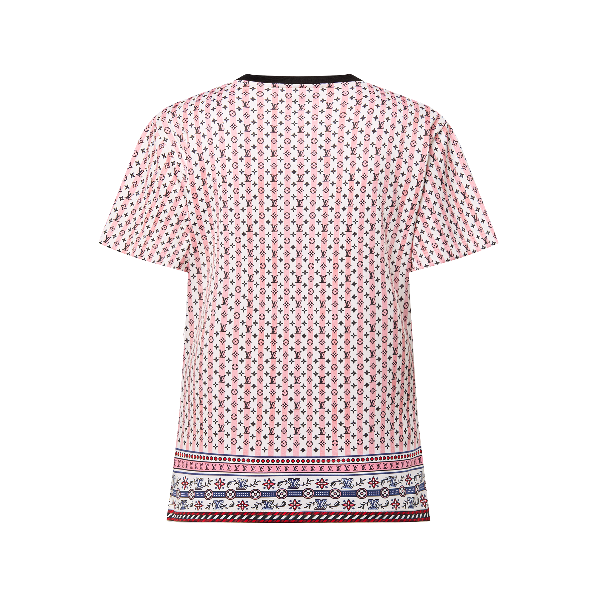 Women - Scarf Print T-Shirt  Women Ready-to-Wear Tops | LOUIS VUITTON (Product zoom)