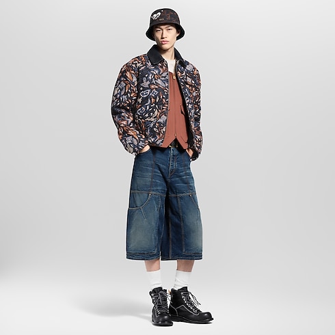 Men - Sequin-Embellished Workwear Blouson Men Ready-to-Wear Outerwear and Coats | LOUIS VUITTON (Product zoom)