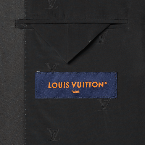 Men - Sequin-Embroidered Collarless Jacket Men Ready-to-Wear Blazers and Jackets | LOUIS VUITTON (Product zoom)