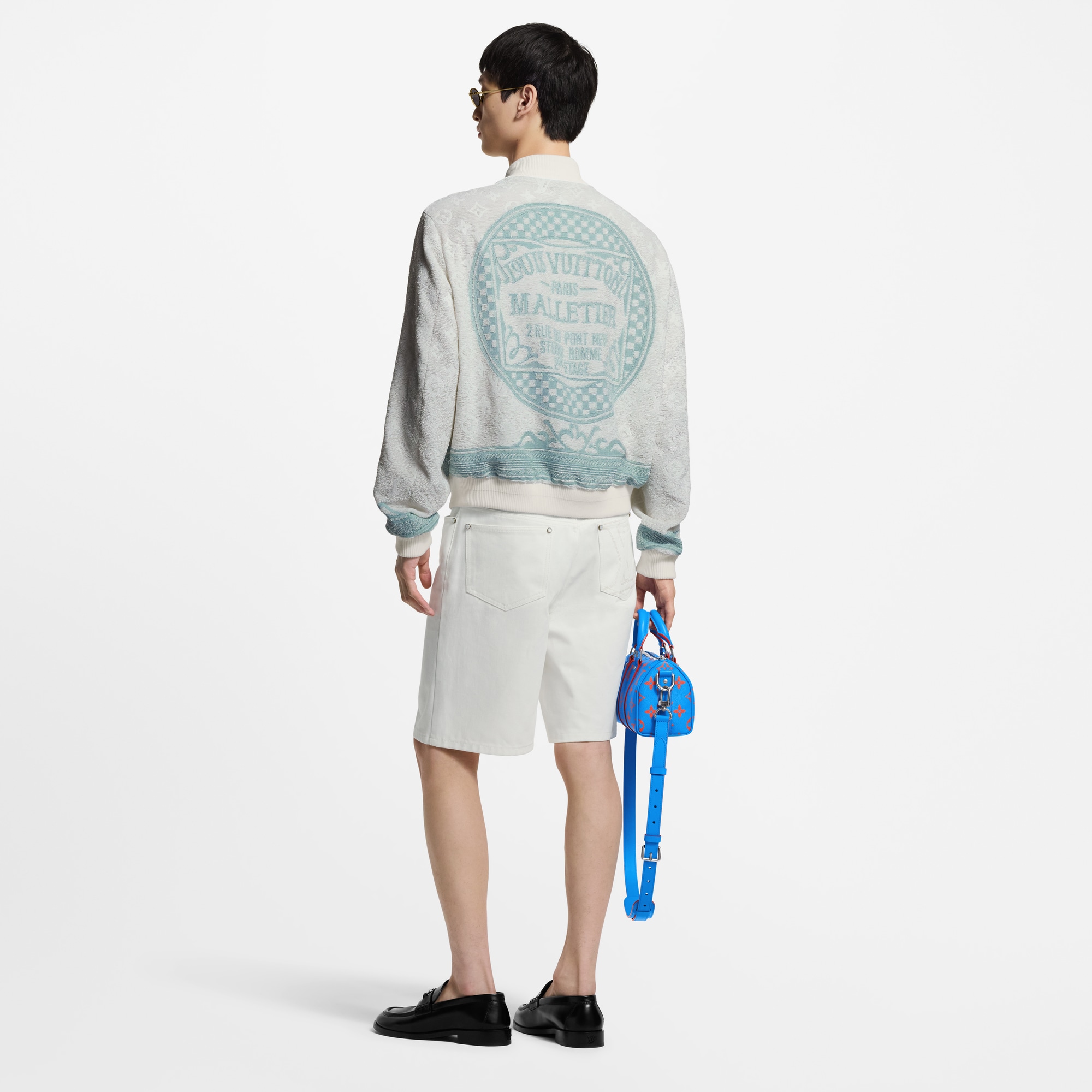 Men - Sequinned Bomber  Men Ready-to-Wear Outerwear and Coats | LOUIS VUITTON (Product zoom)