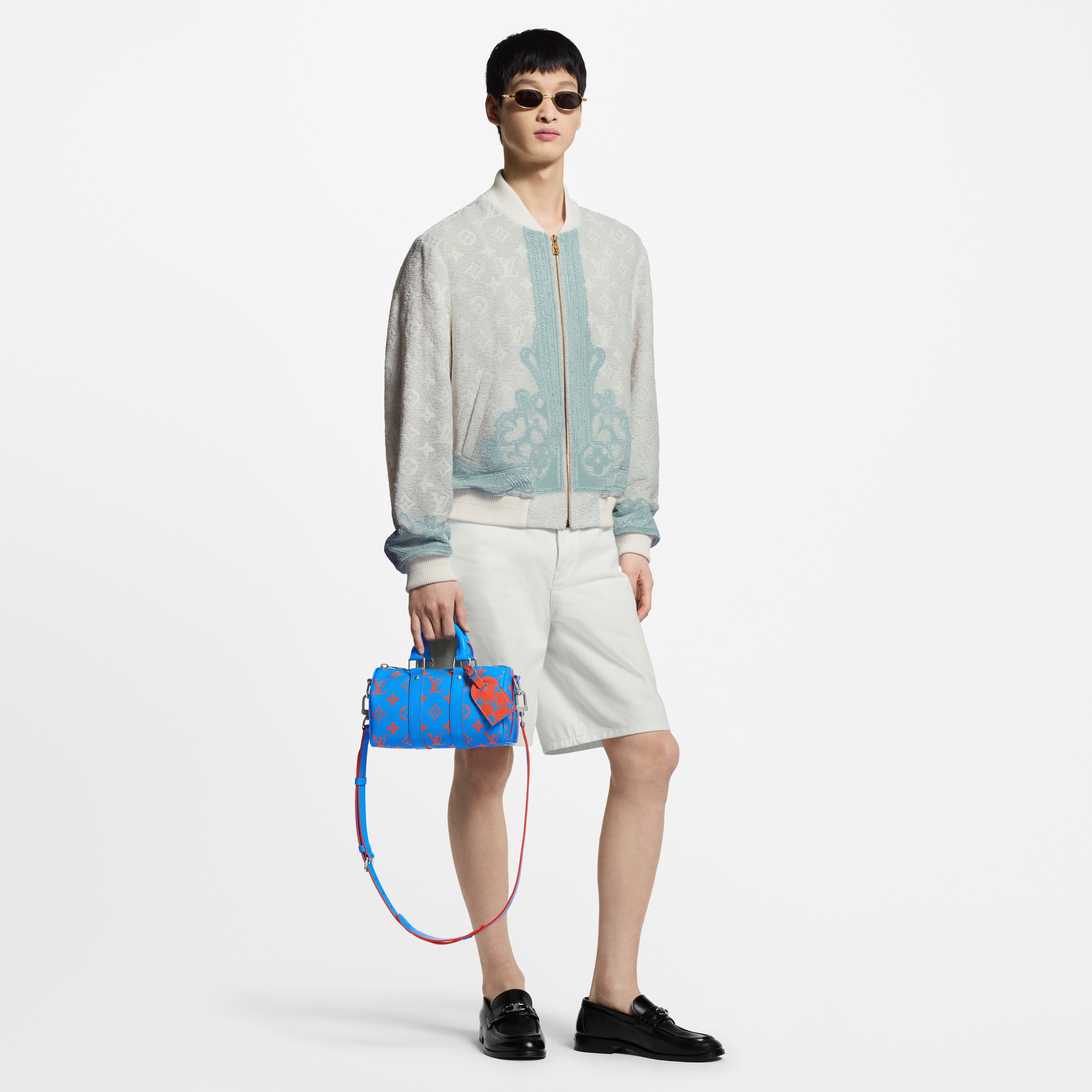 Men - Sequinned Bomber  Men Ready-to-Wear Outerwear and Coats | LOUIS VUITTON (Product zoom)