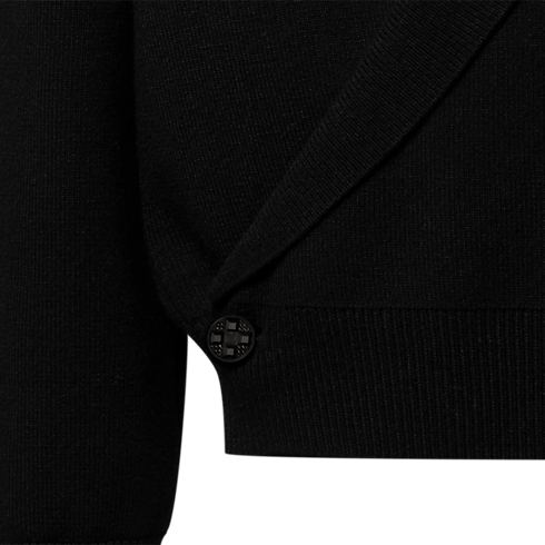 Men - Shawl Collar Knit Jacket Men New In Men } | LOUIS VUITTON (Product zoom)