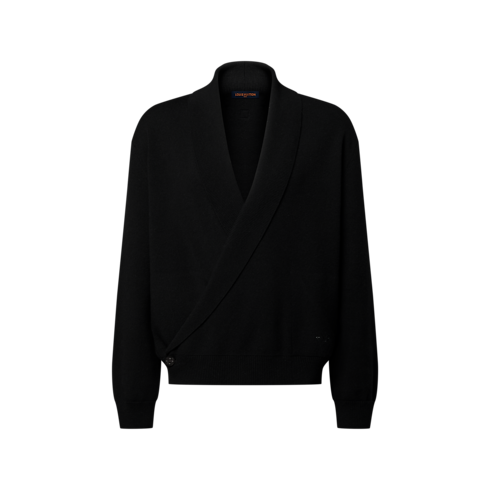 Men - Shawl Collar Knit Jacket Men New In Men } | LOUIS VUITTON (Product zoom)