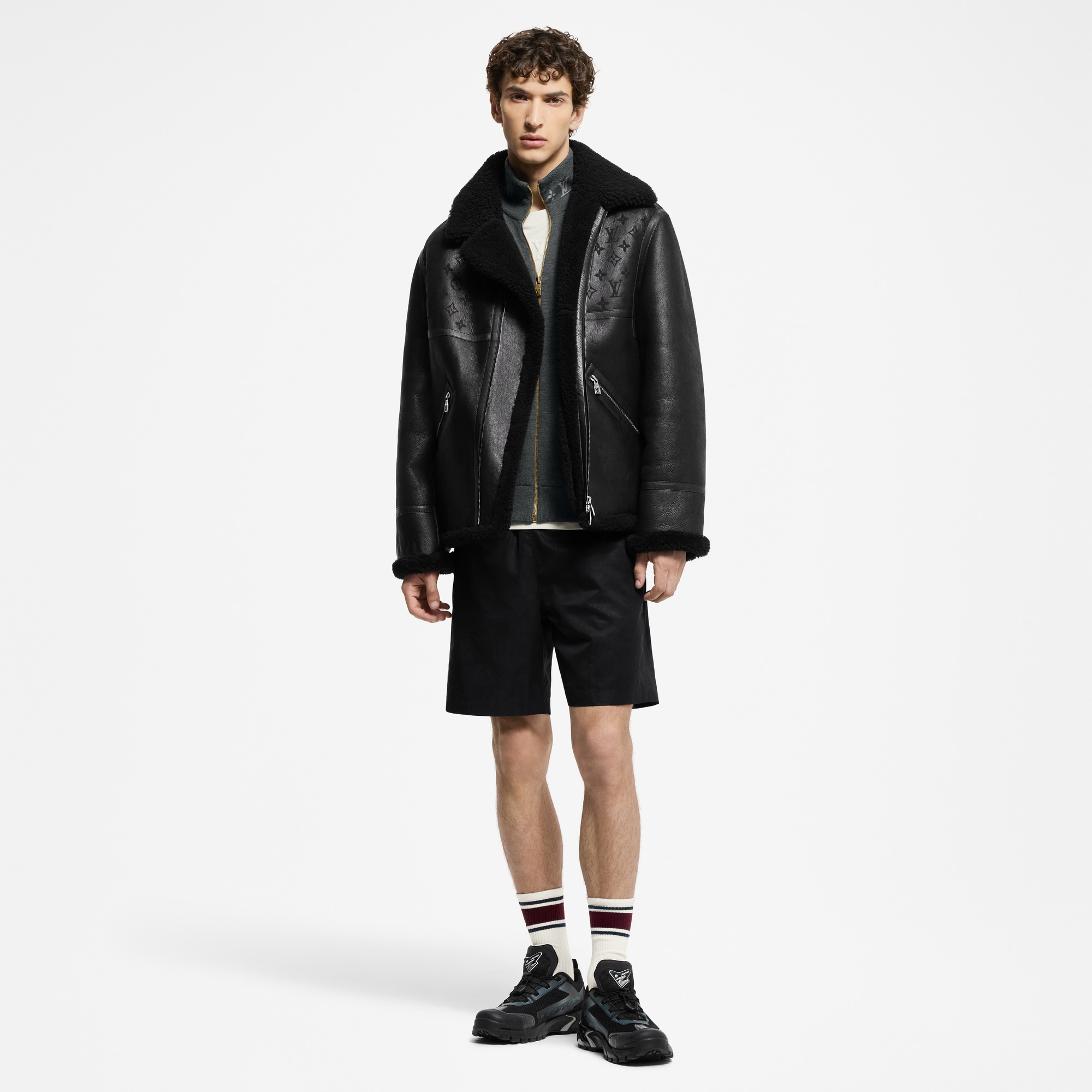 Men - Shearling Bombardier  Men Ready-to-Wear Outerwear and Coats | LOUIS VUITTON (Product zoom)