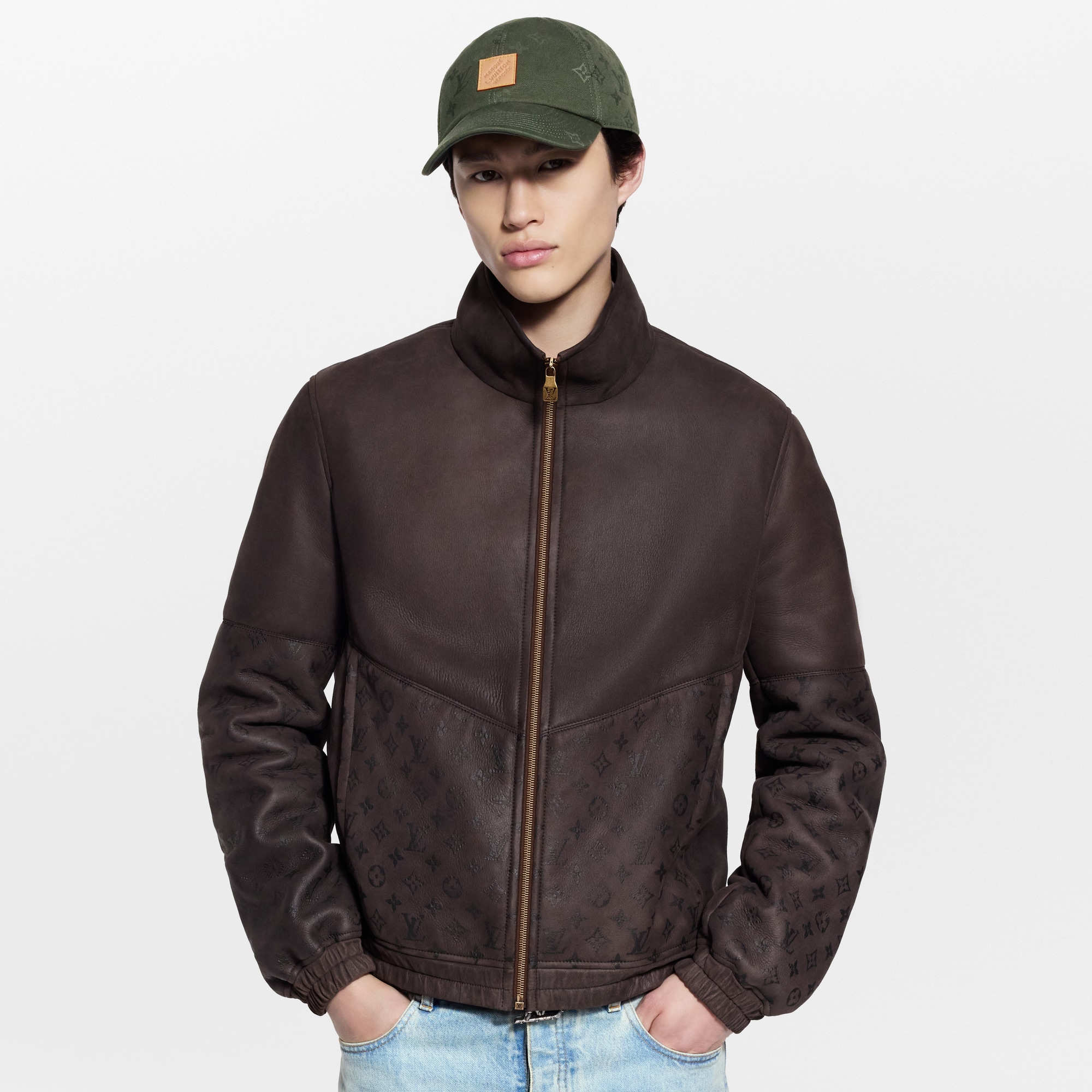 Men - Shearling Track Top  Men Ready-to-Wear Outerwear and Coats | LOUIS VUITTON (Product zoom)