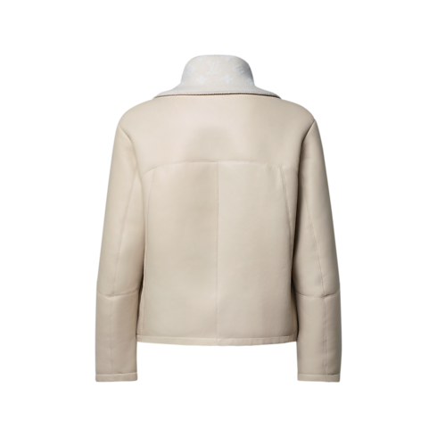 Shearling Track Top back view