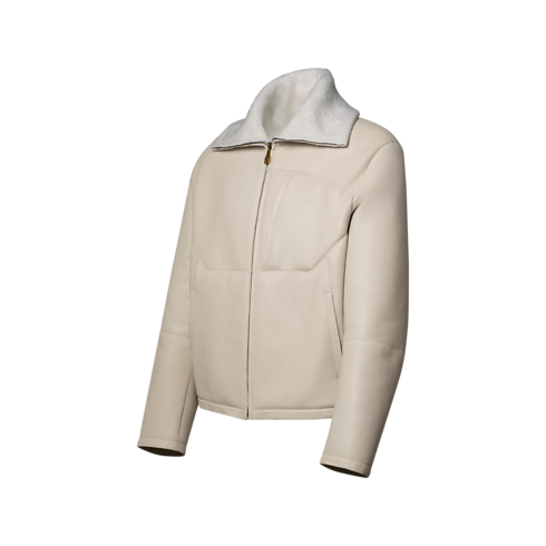 Shearling Track Top side view