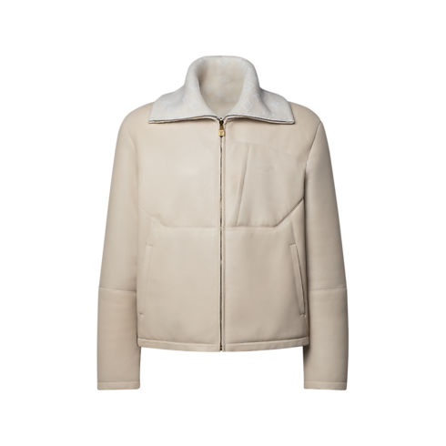 Shearling Track Top front view