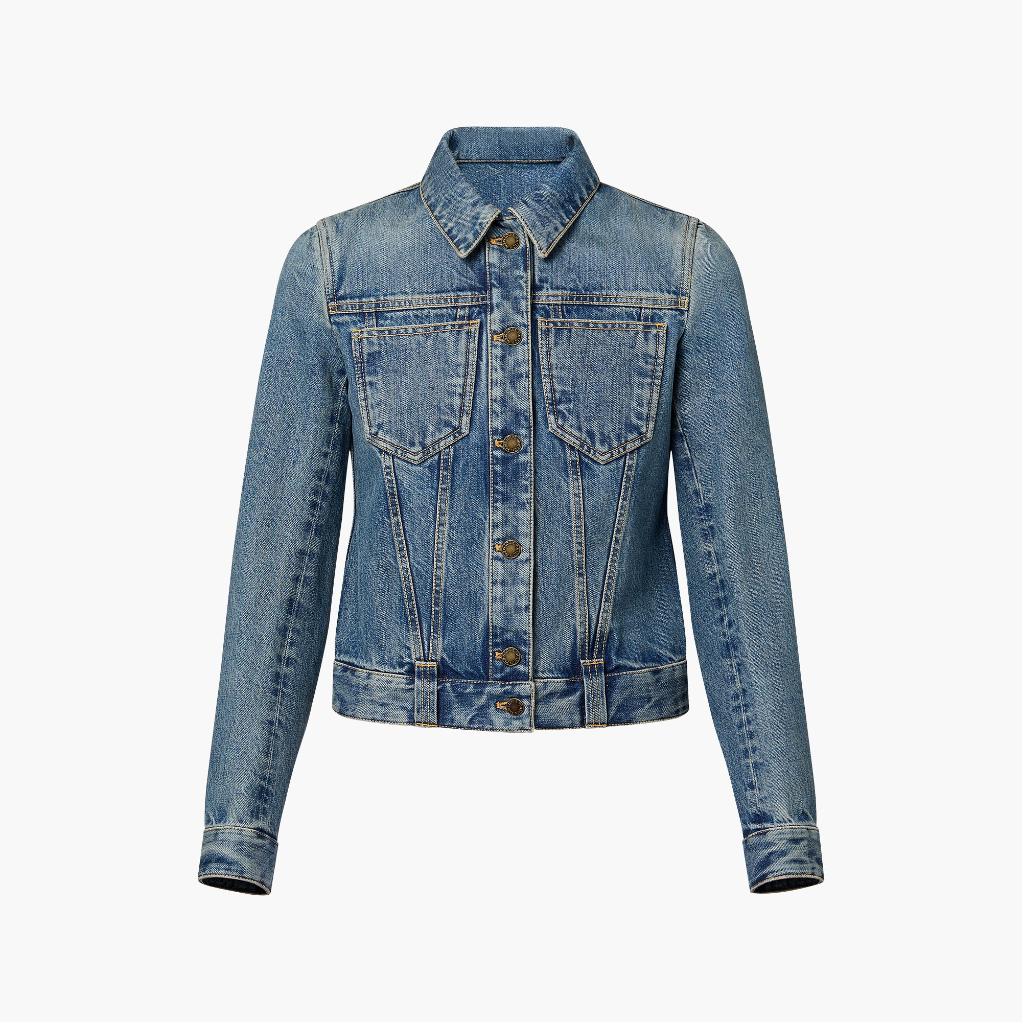 Denim Jacket End Clothing Saint Laurent Short Denim Jacket - Main Image