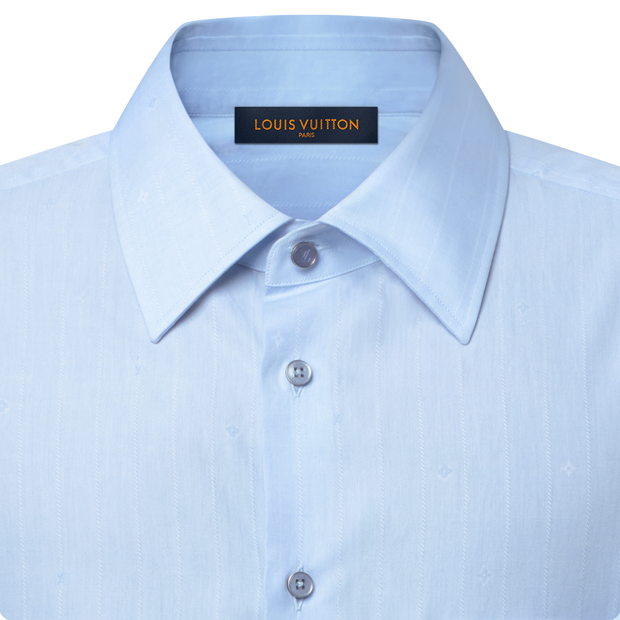 Men - Short-Sleeved Classic Shirt  Men Ready-to-Wear Shirts | LOUIS VUITTON (Product zoom)