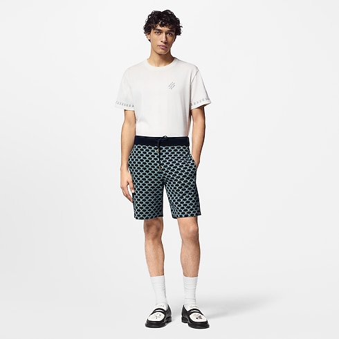 Men - Short-Sleeved Cotton Crewneck Men Ready-to-Wear All Ready-to-Wear | LOUIS VUITTON (Product zoom)