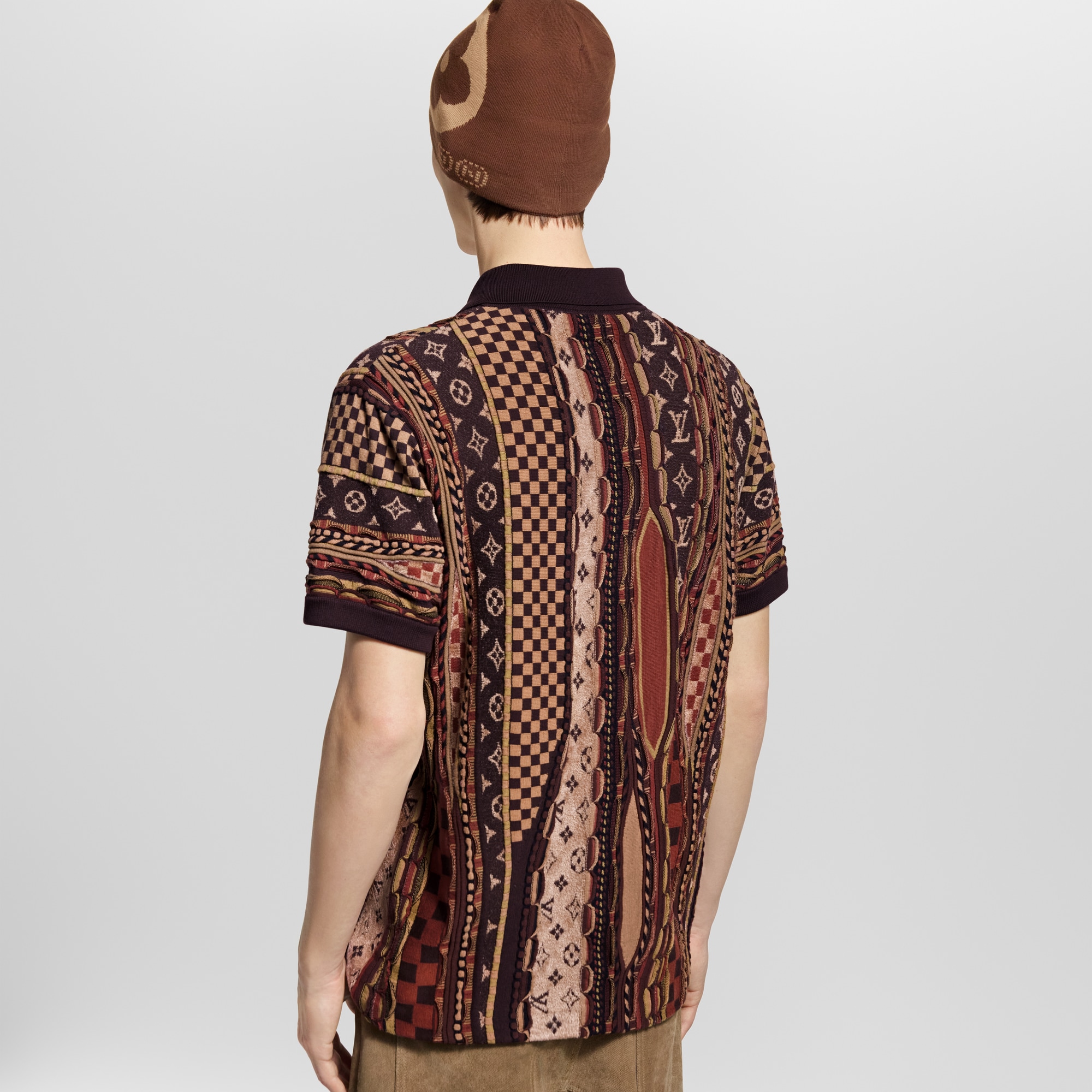 Men - Short-Sleeved Polo Shirt  Men Ready-to-Wear T-Shirts and Polos | LOUIS VUITTON (Product zoom)