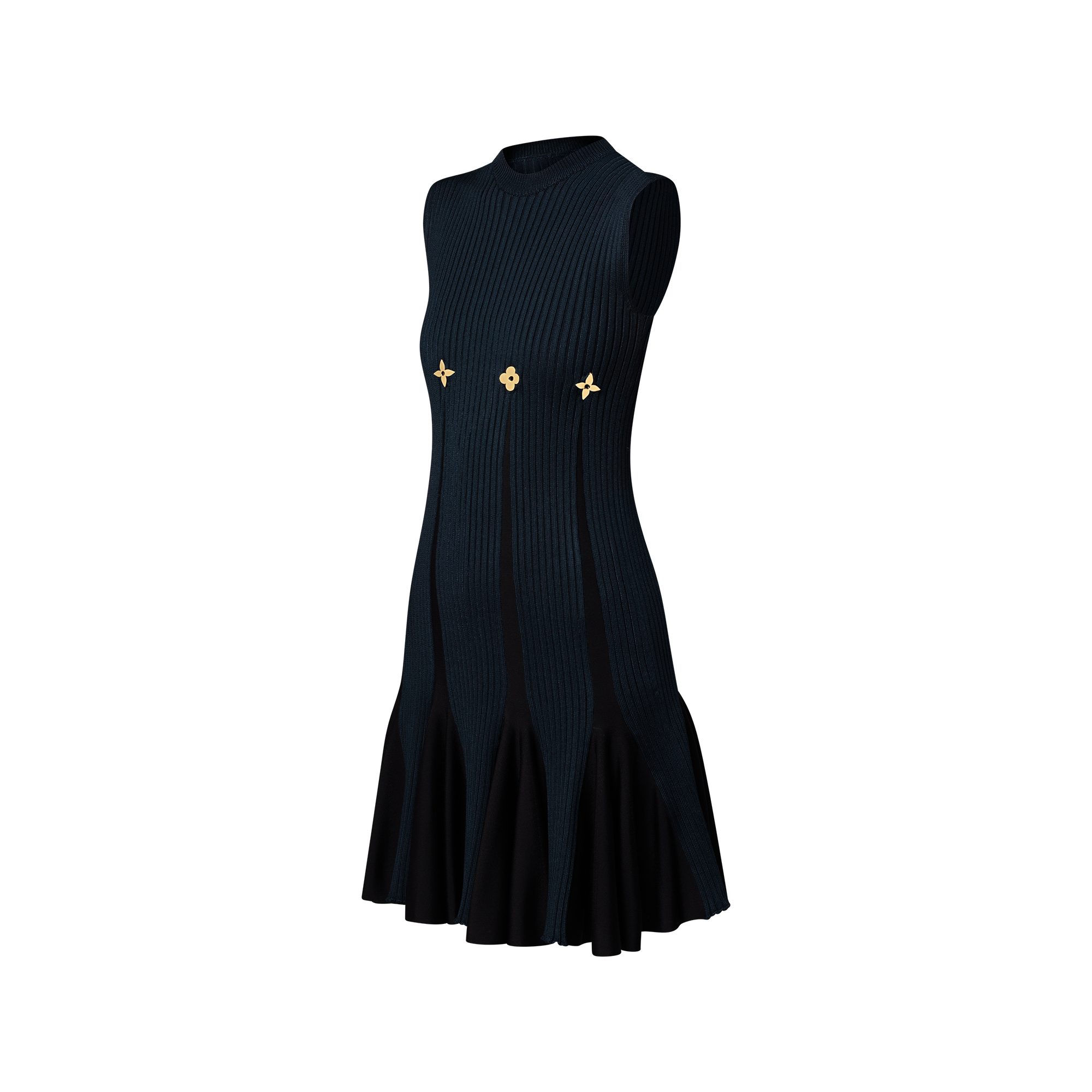 Women - Signature Accent Knit Dress  Women Ready-to-Wear Dresses | LOUIS VUITTON (Product zoom)