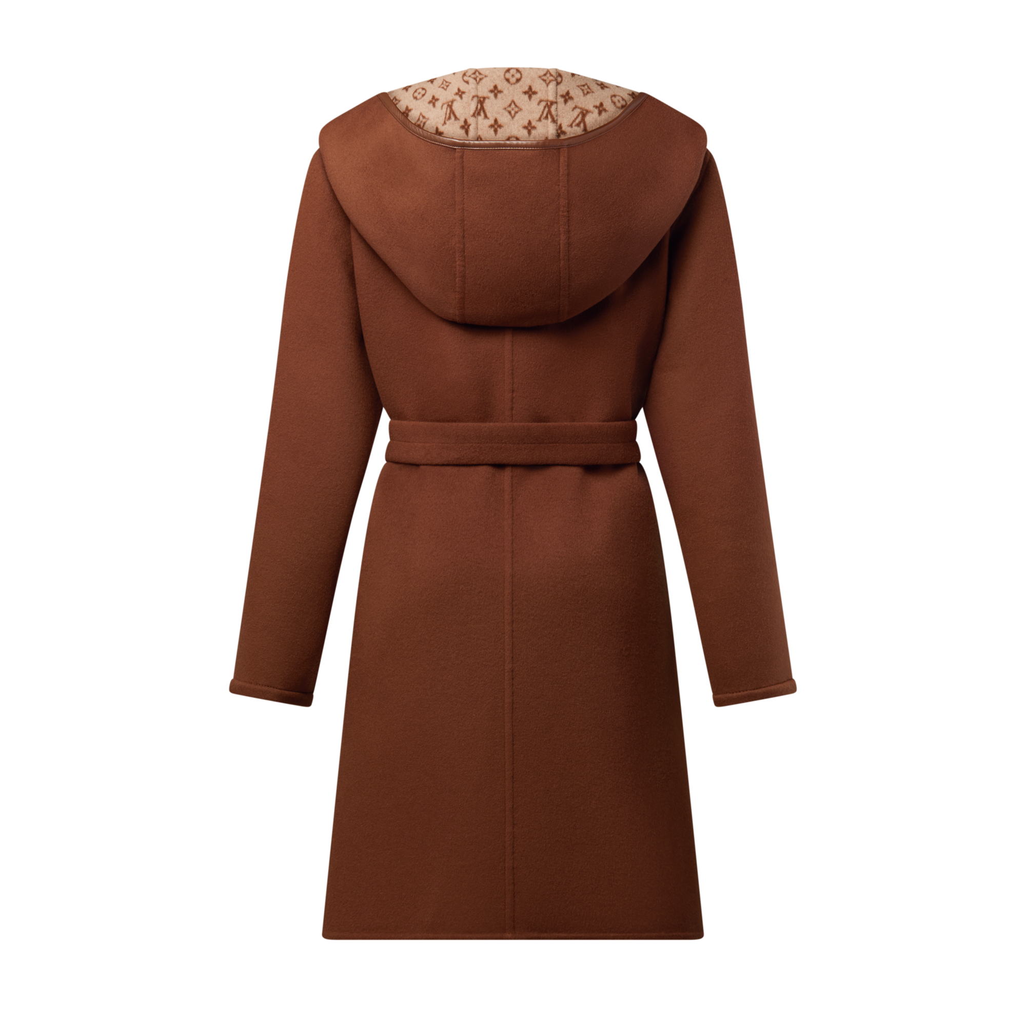 Women - Signature Hooded Wrap Coat  Women Ready-to-Wear Coats and Jackets | LOUIS VUITTON (Product zoom)
