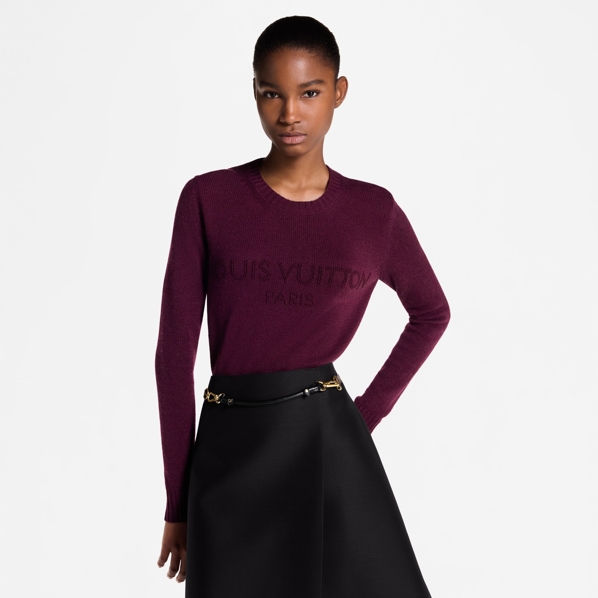 Women - Signature Knit Jumper  Women Ready-to-Wear Knitwear | LOUIS VUITTON (Product zoom)