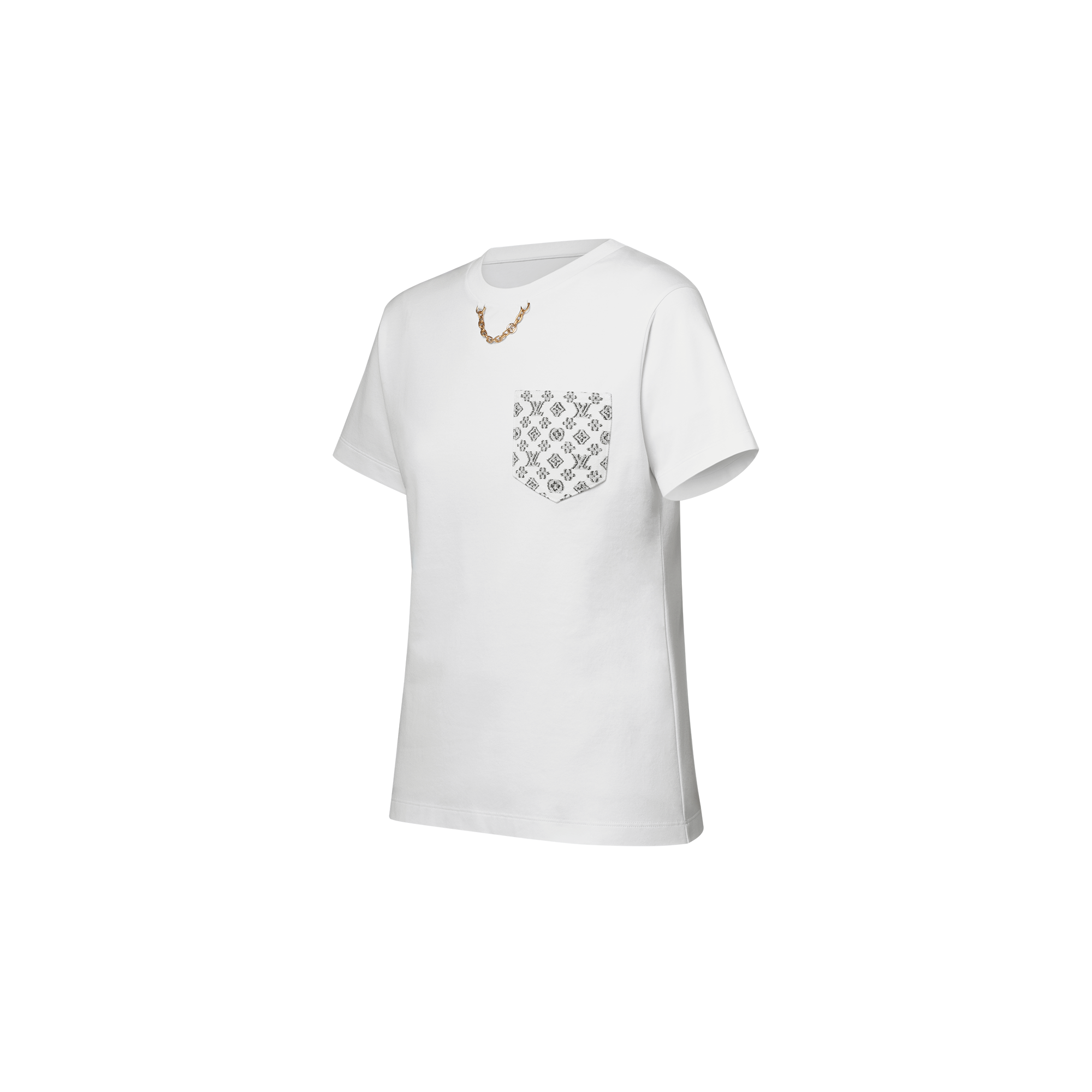 Women - Signature Plaque T-Shirt  Women Ready-to-Wear Tops | LOUIS VUITTON (Product zoom)