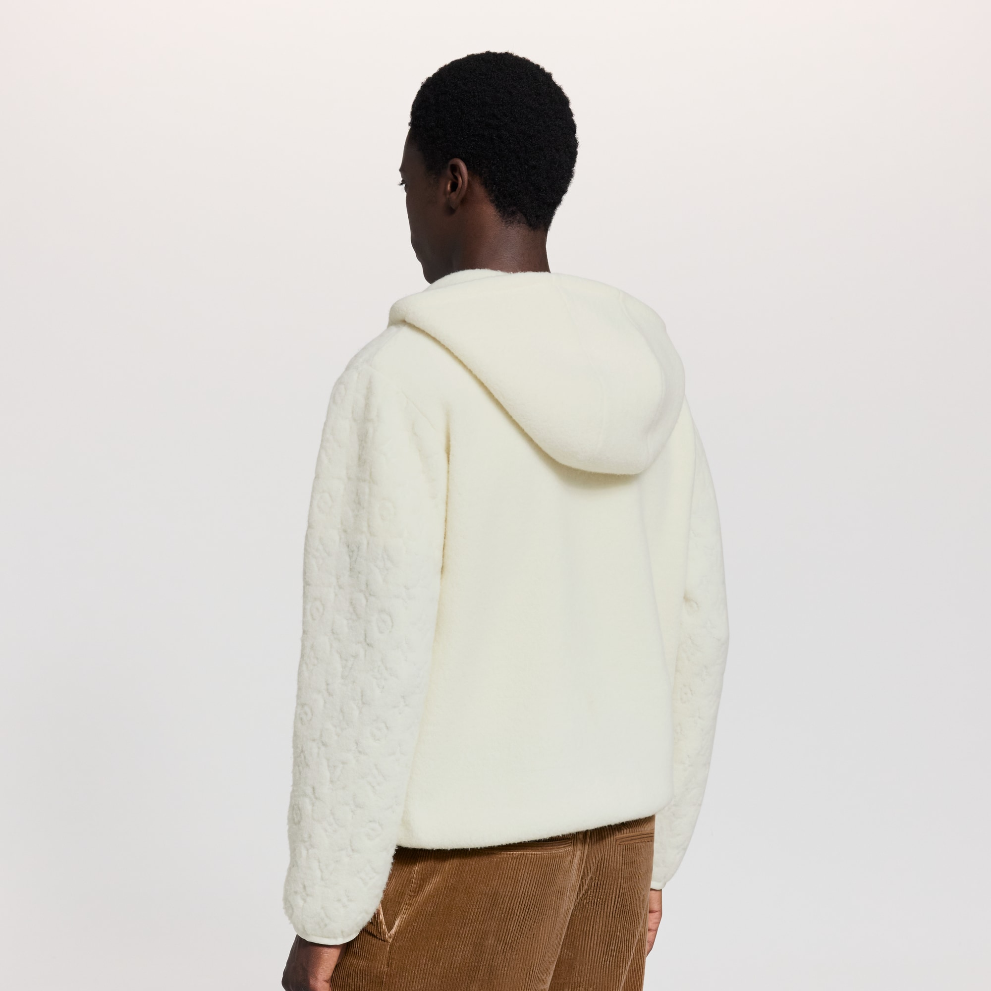 New - Signature Technical Wool Pile Hoodie  New For Men LV Ski | LOUIS VUITTON (Product zoom)