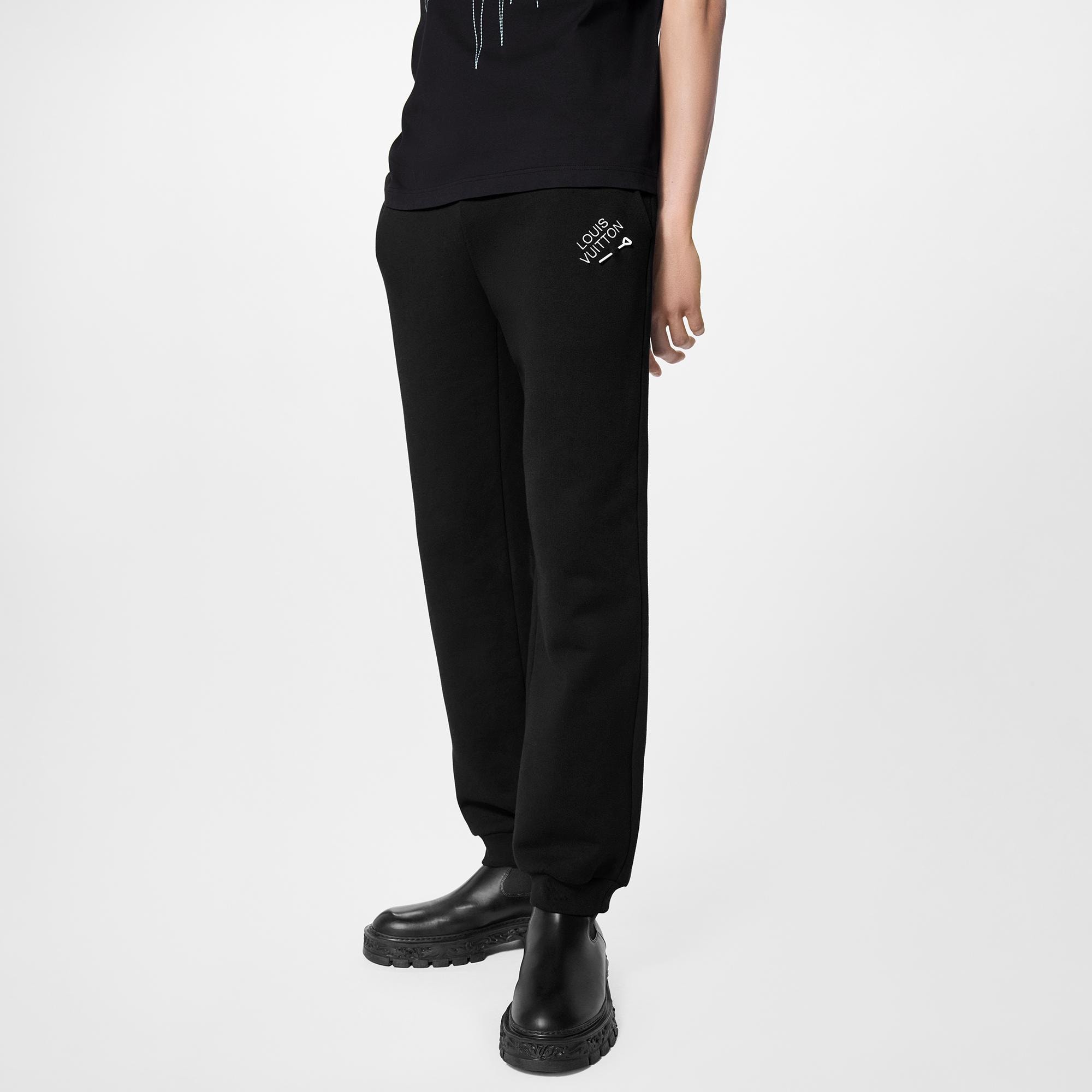 Men - Signature Trousers With Embroidery  Men Ready-to-Wear Trousers | LOUIS VUITTON (Product zoom)
