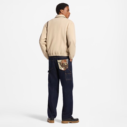 Signature Turn-Up Denim Carpenter Trousers ambiance view