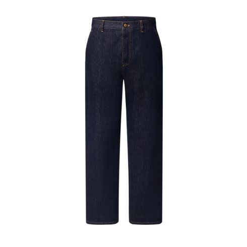 Signature Turn-Up Denim Carpenter Trousers front view