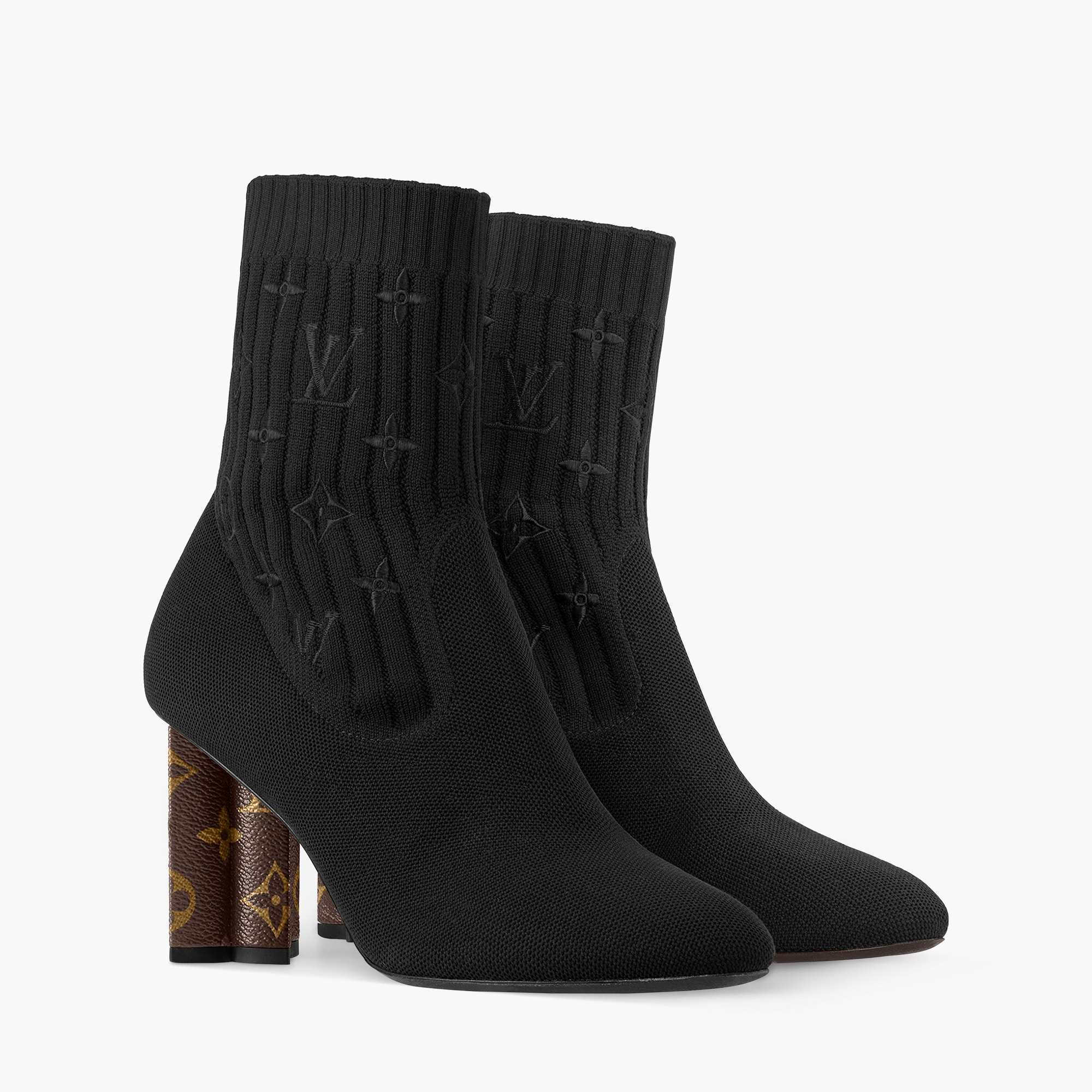 Silhouette Ankle Boots Luxury Black LOUIS VUITTON