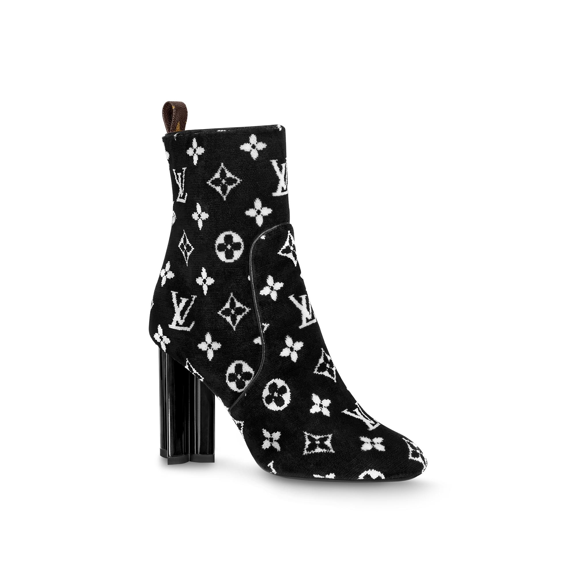 louis vuitton white booties