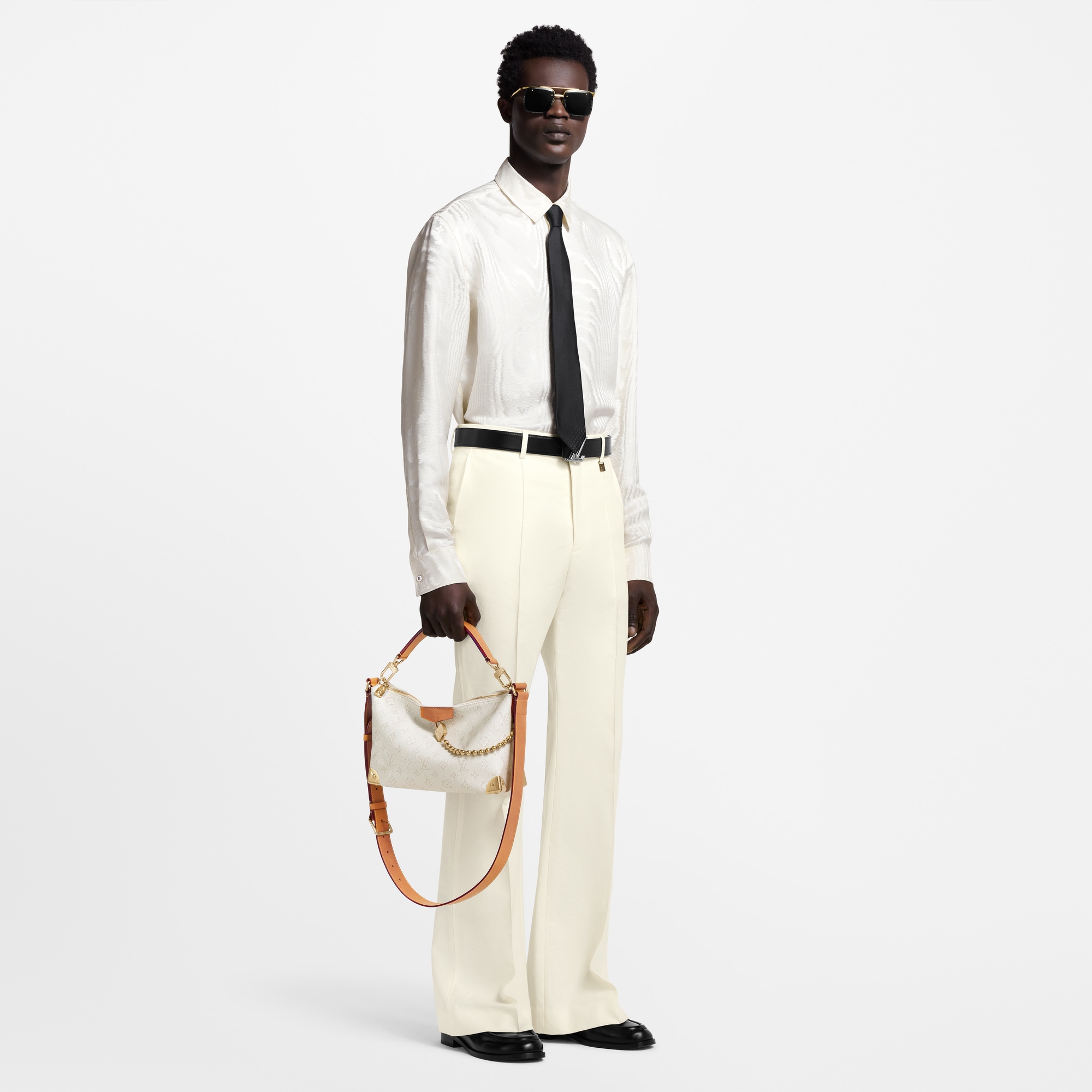 Men - Silk-Blend Classic Evening Shirt  Men Ready-to-Wear Shirts | LOUIS VUITTON (Product zoom)