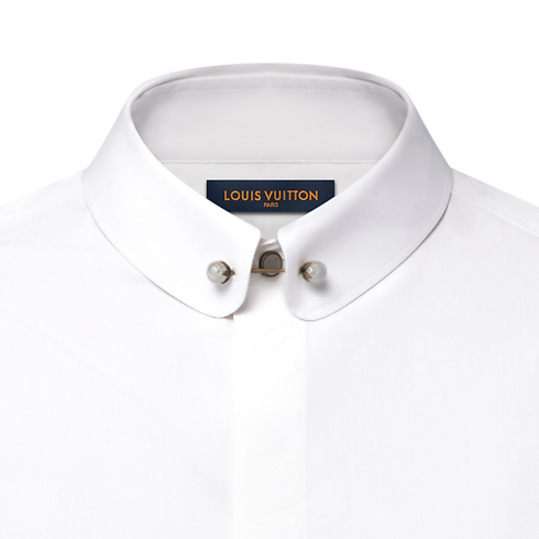 Men - Silk-Blend Evening Shirt Men Ready-to-Wear Shirts | LOUIS VUITTON (Product zoom)