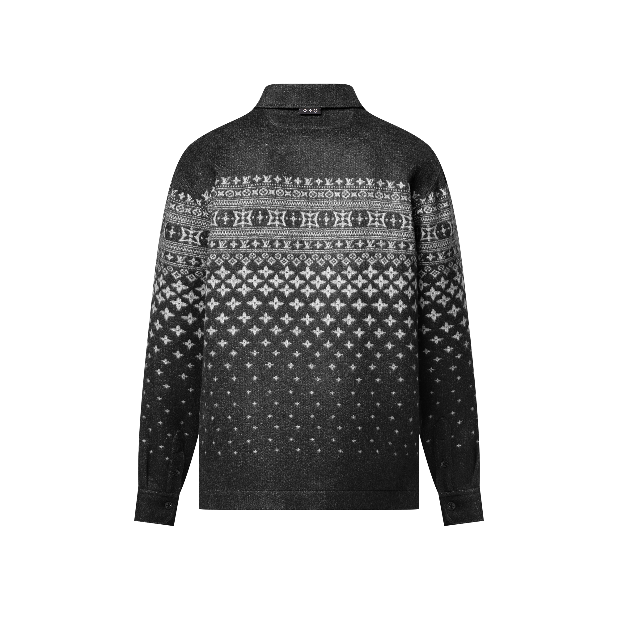 Men - Silk, Cashmere and Wool Blend Double-Face Jacquard Overshirt  Men Ready-to-Wear All Ready-to-Wear | LOUIS VUITTON (Product zoom)