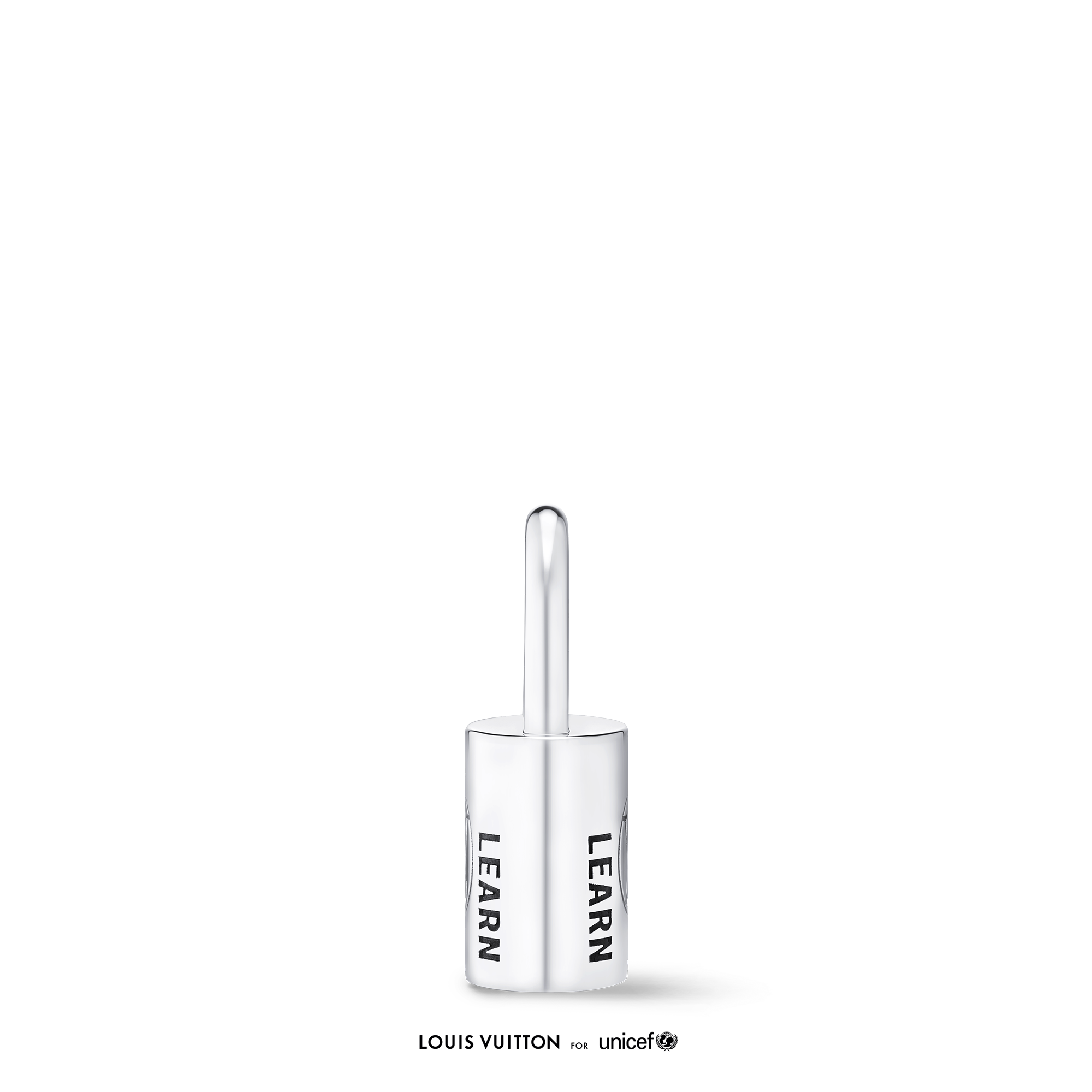 Jewellery - Silver Lockit Earring, Sterling Silver Black Lacquered  Jewellery Categories Earrings | LOUIS VUITTON (Product zoom)