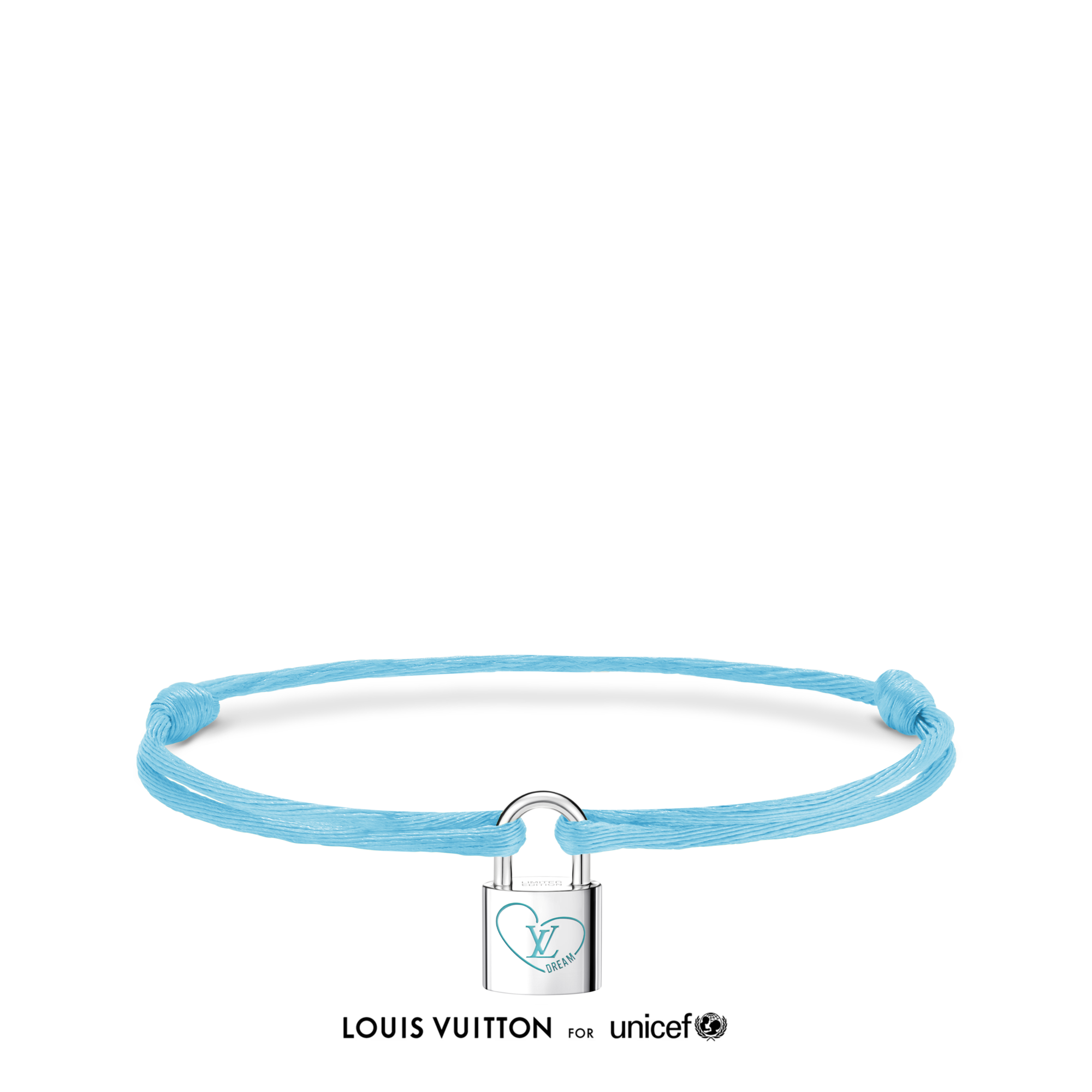 Jewellery - Silver Lockit x Felix Bracelet, Sterling Silver, Blue Lacquer and Polyester Cord  Jewellery Categories Bracelets | LOUIS VUITTON (Product zoom)